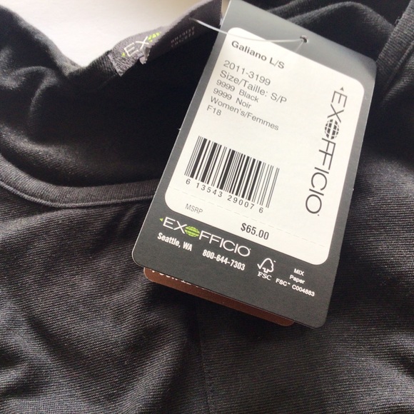 EXOFFICIO GALIANO LONG SLEEVE LAYERING TOP NWT SMALL - Picture 13 of 15